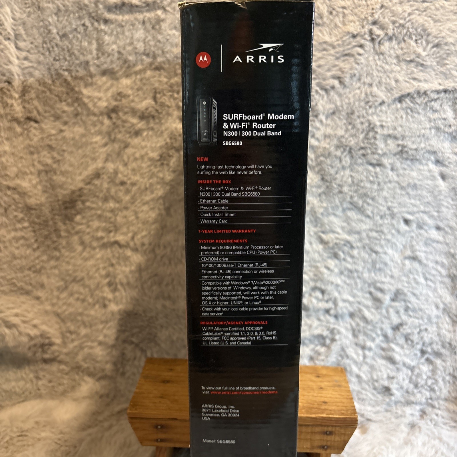 Motorola ARRIS SURFboard SBG6580 DOCSIS 3.0 Cable Modem Wi-Fi Router N300