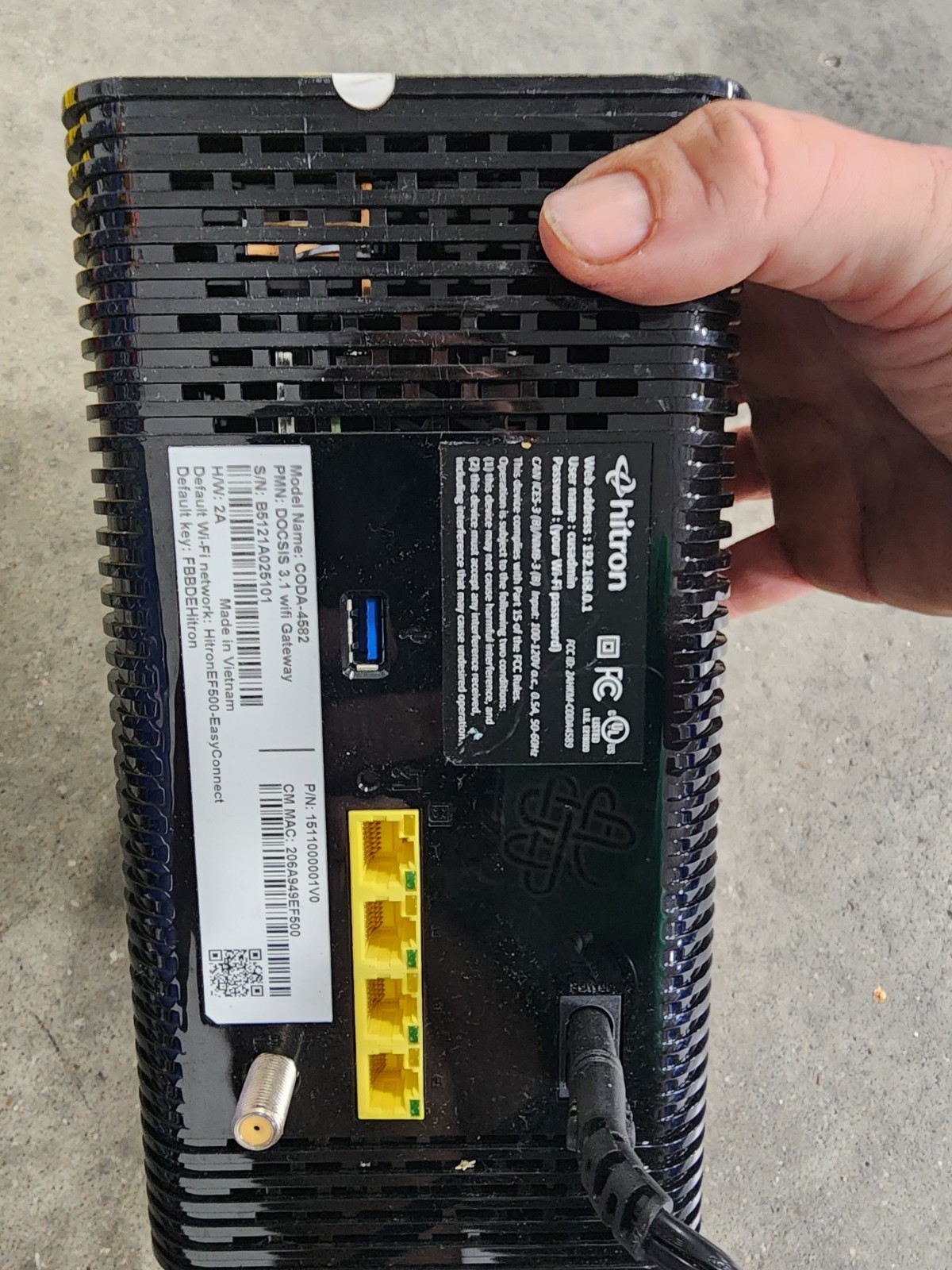 Hitron Coda-4582-ONE MDC DOCSIS 3.1 Cable Modem