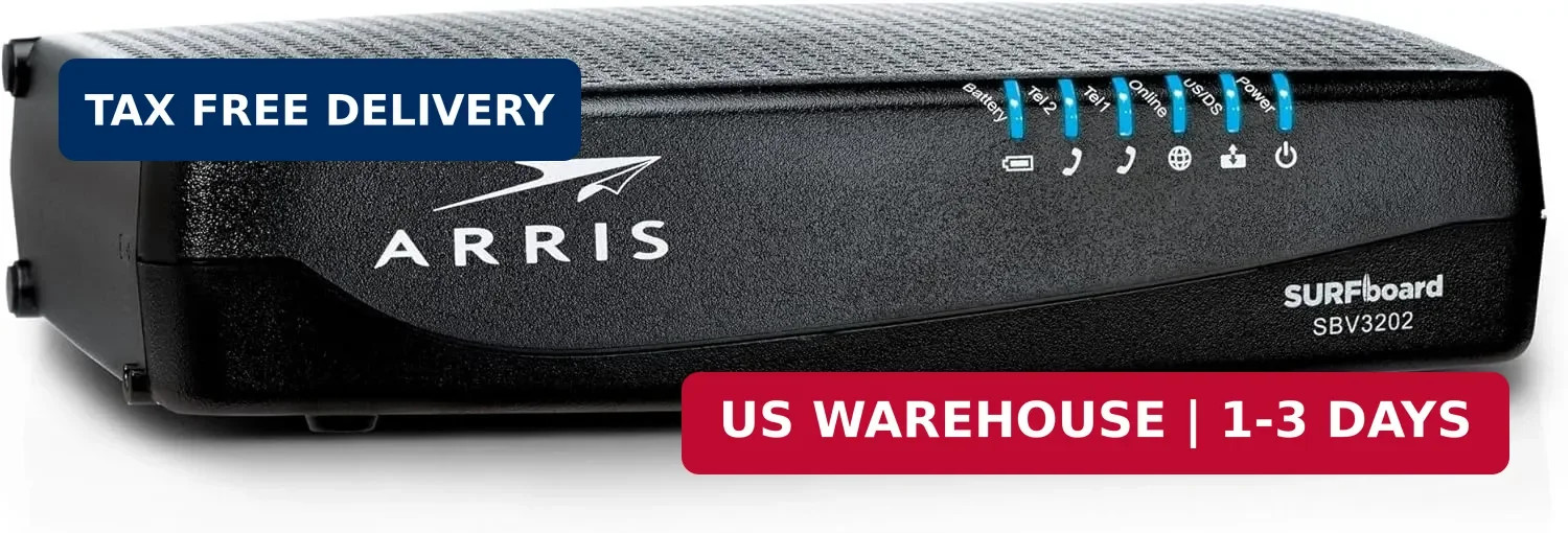 ARRIS SURFboard SBV3202 DOCSIS 3.0 Cable Modem | Comcast Xfinity Internet & Voic