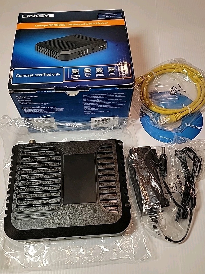Linksys DPC3008 Cable Modem Comcast Certified