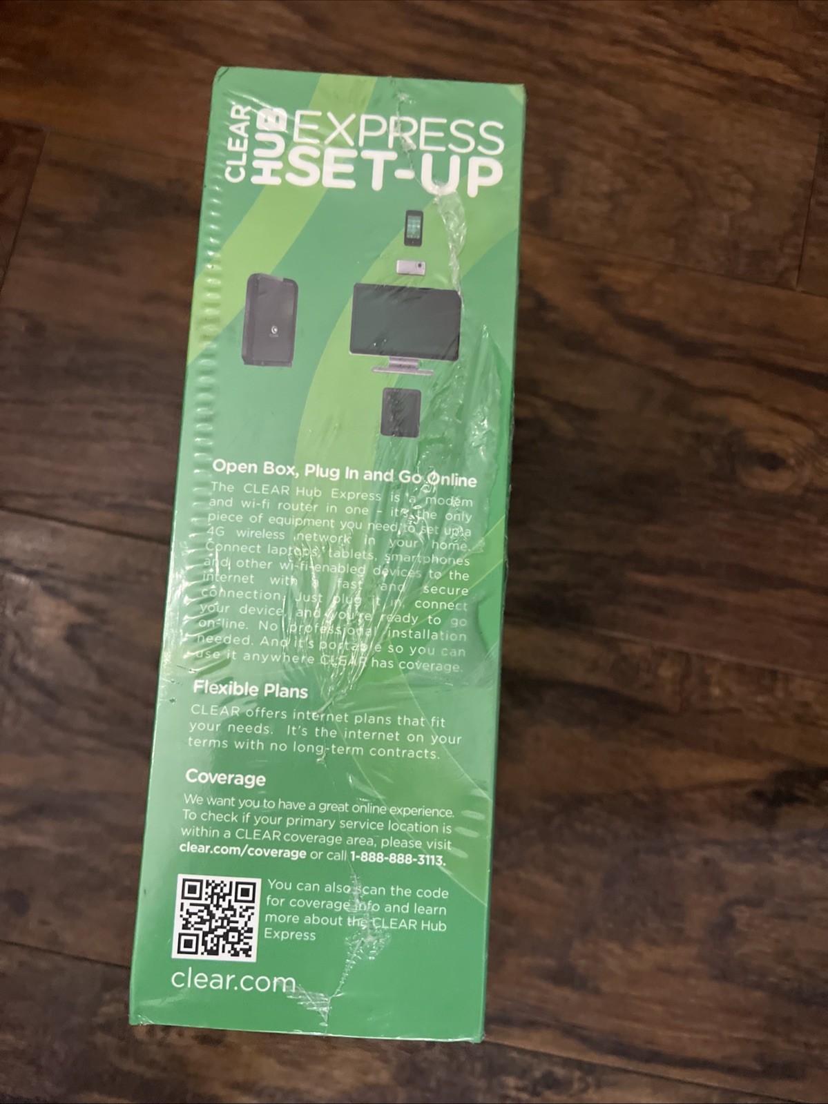 NEW Clear Hub Express 4G 🌐 Wi-Fi Modem Router WIXFBR-131 w/ Adapter