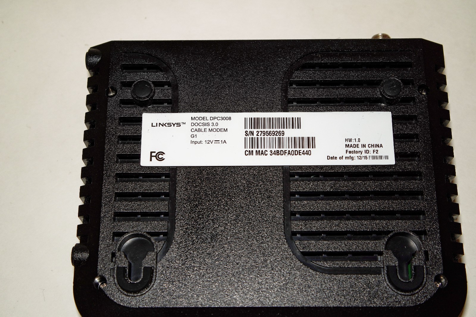 Linksys DOCSIS DPC3008 Cable Modem