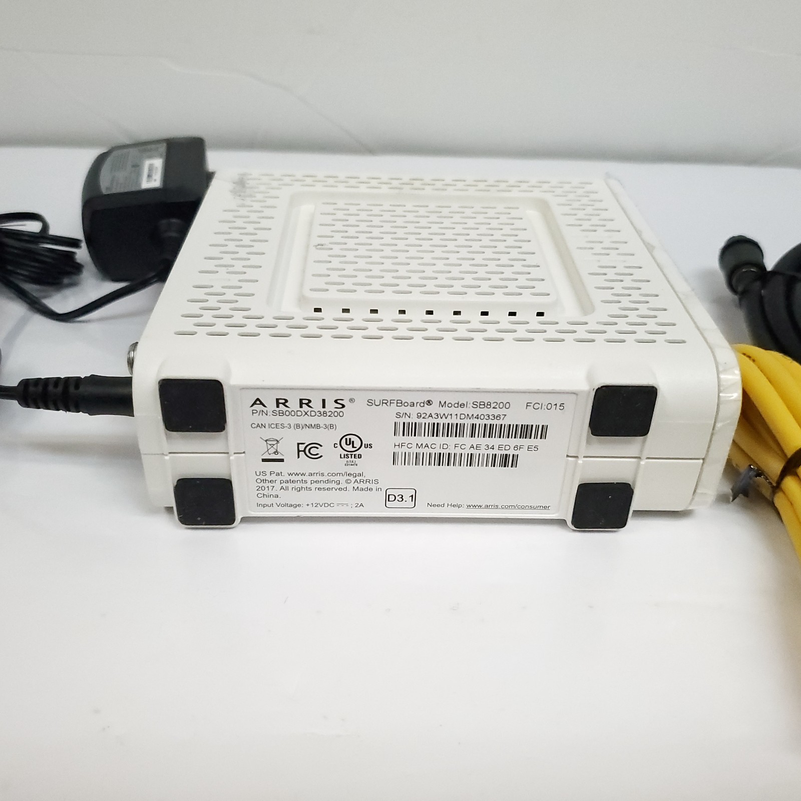 ARRIS – SB8200 – 32×8 DOCSIS 3.1 – 10 Gbps Cable Modem