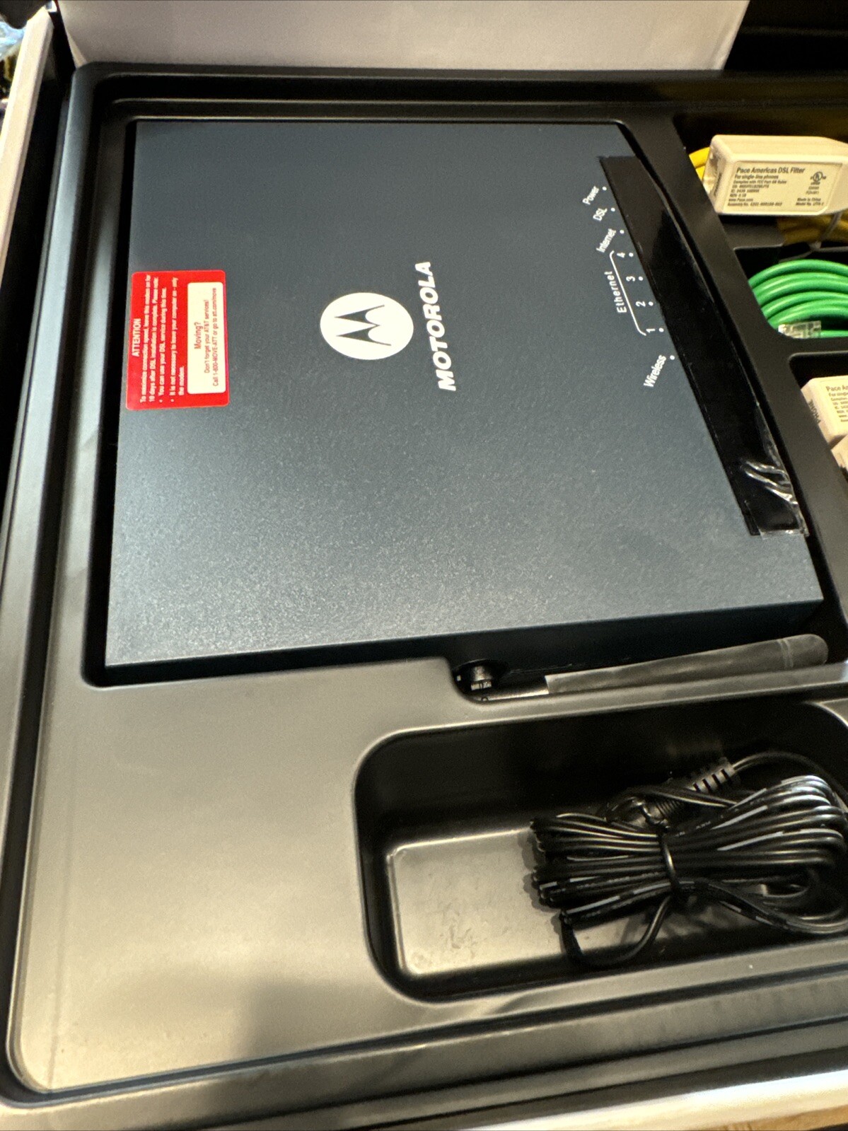 Motorola 2210-02-1006 High Speed Internet DSL Modem, Power Supply Adapter