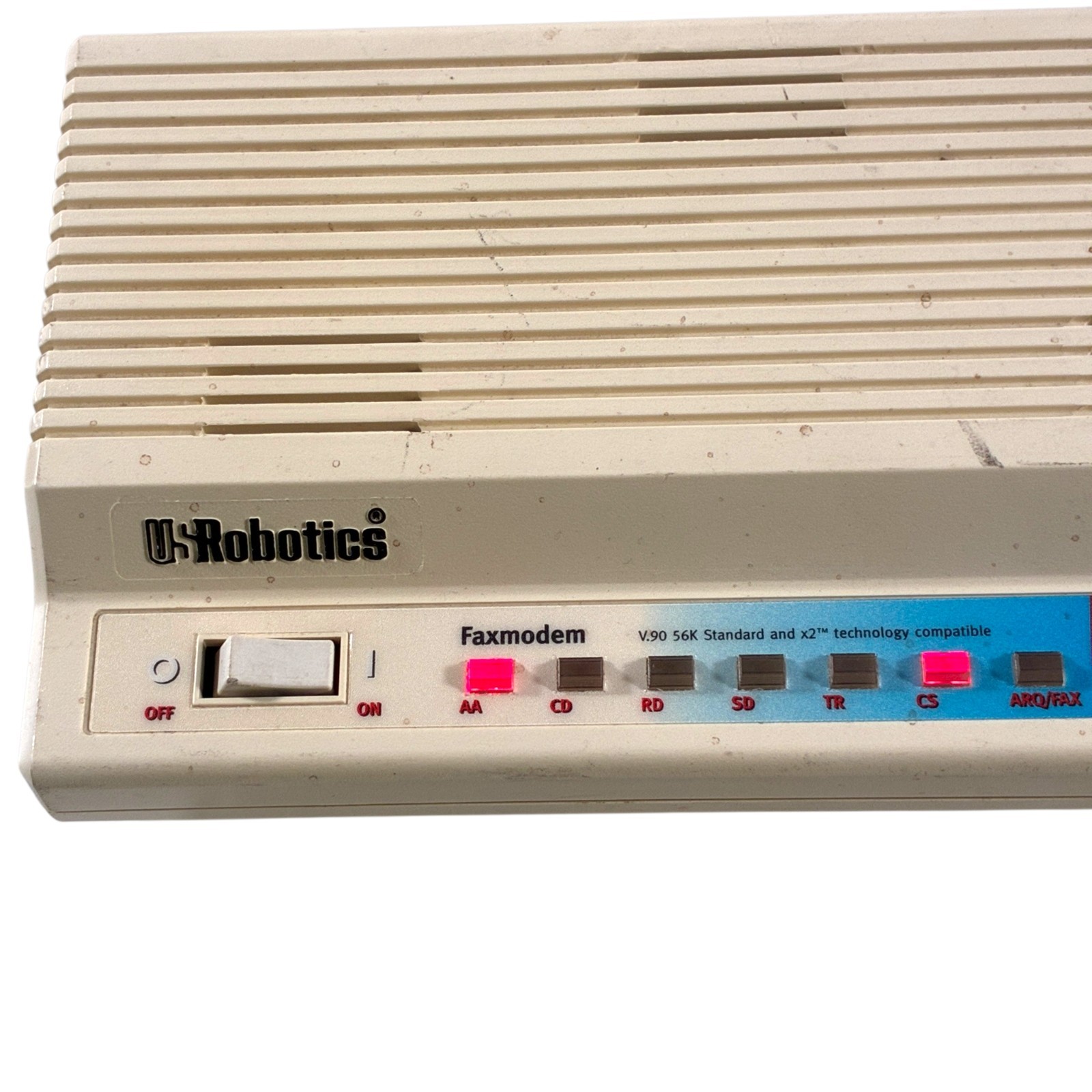 USRobotics Sportster 56K External Dial-Up Modem Model 0701 00568603 w/ Cable