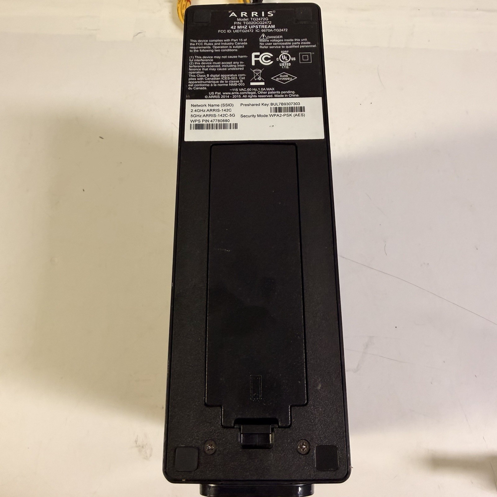 ARRIS Touchstone TG2472G Cable Modem WiFi Router Gateway Tested Working