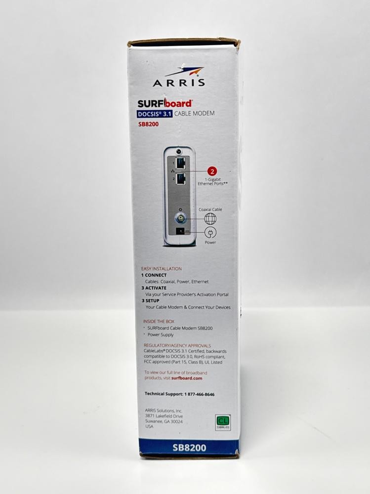 ARRIS SB8200 DOCSIS 3.1 Cable Modem Comcast Xfinity Approved