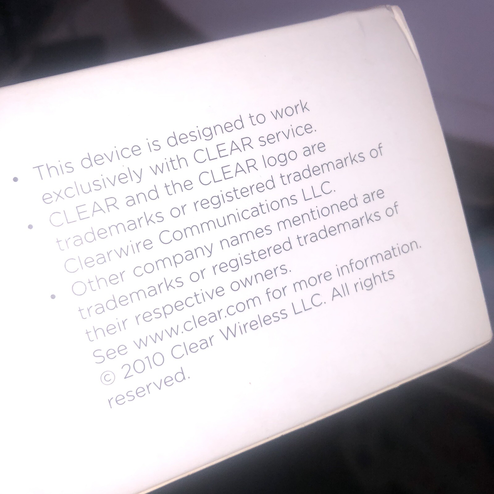 Clear Modem with Wifi