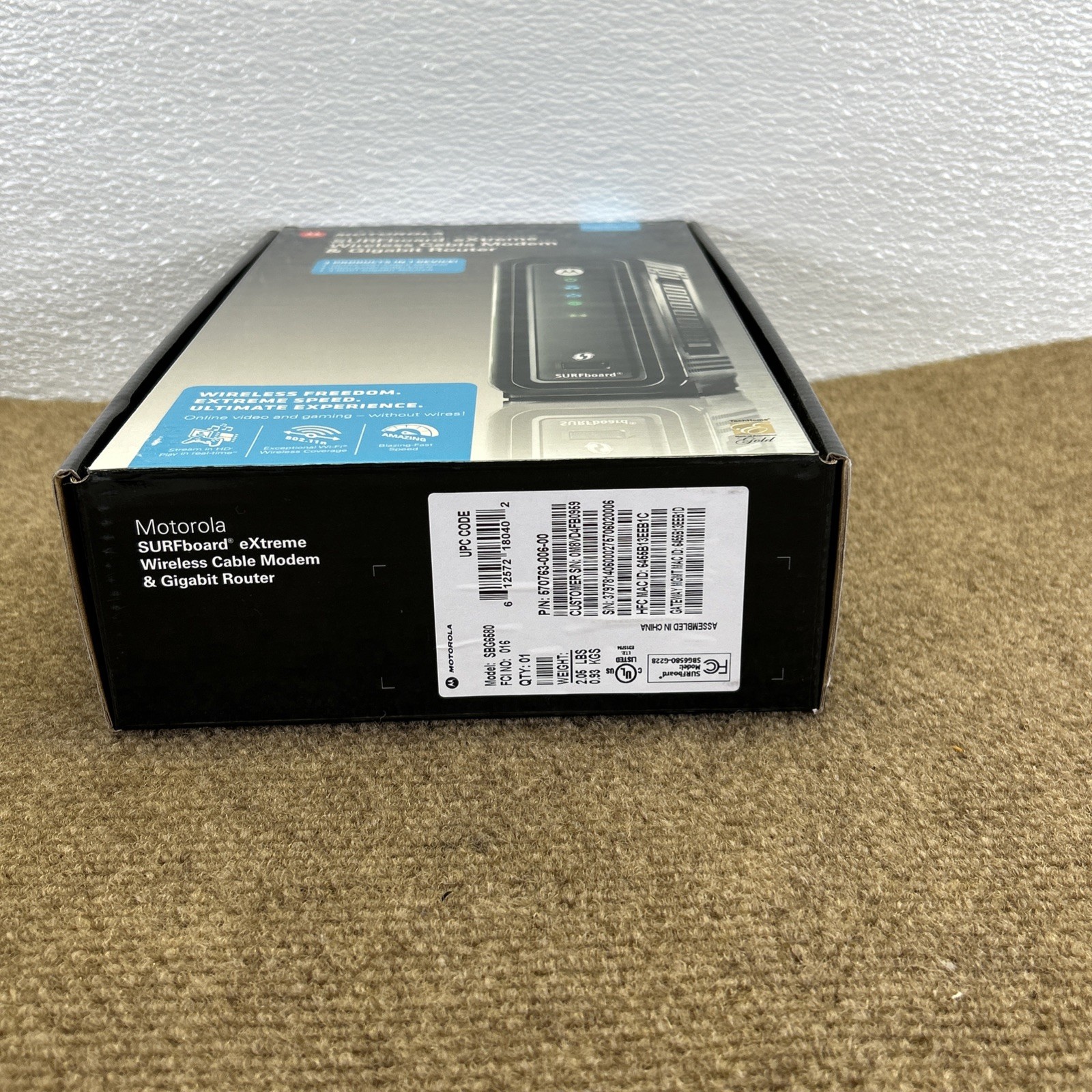 Motorola SBG6580 Wireless Cable Modem Router Internet WiFi