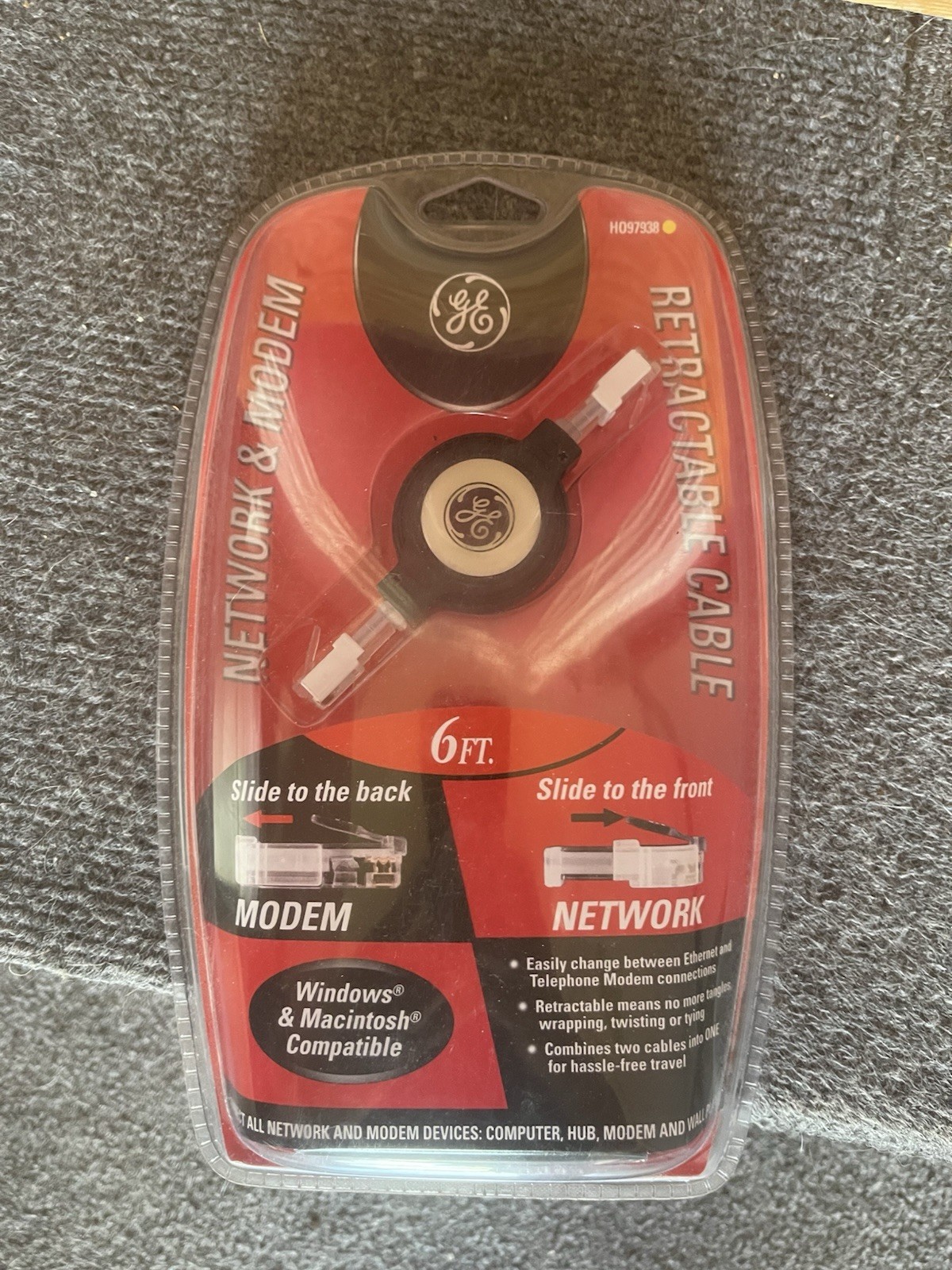 GE Network And Modem 6ft H097938 Windows And Mac Compatible NEW
