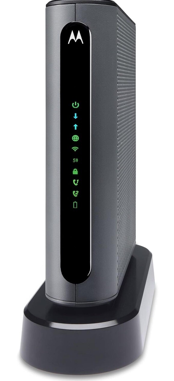 Motorola MT7711 24X8 Cable Modem and AC1900 Dual Band Wi-Fi Gigabit Router 2…