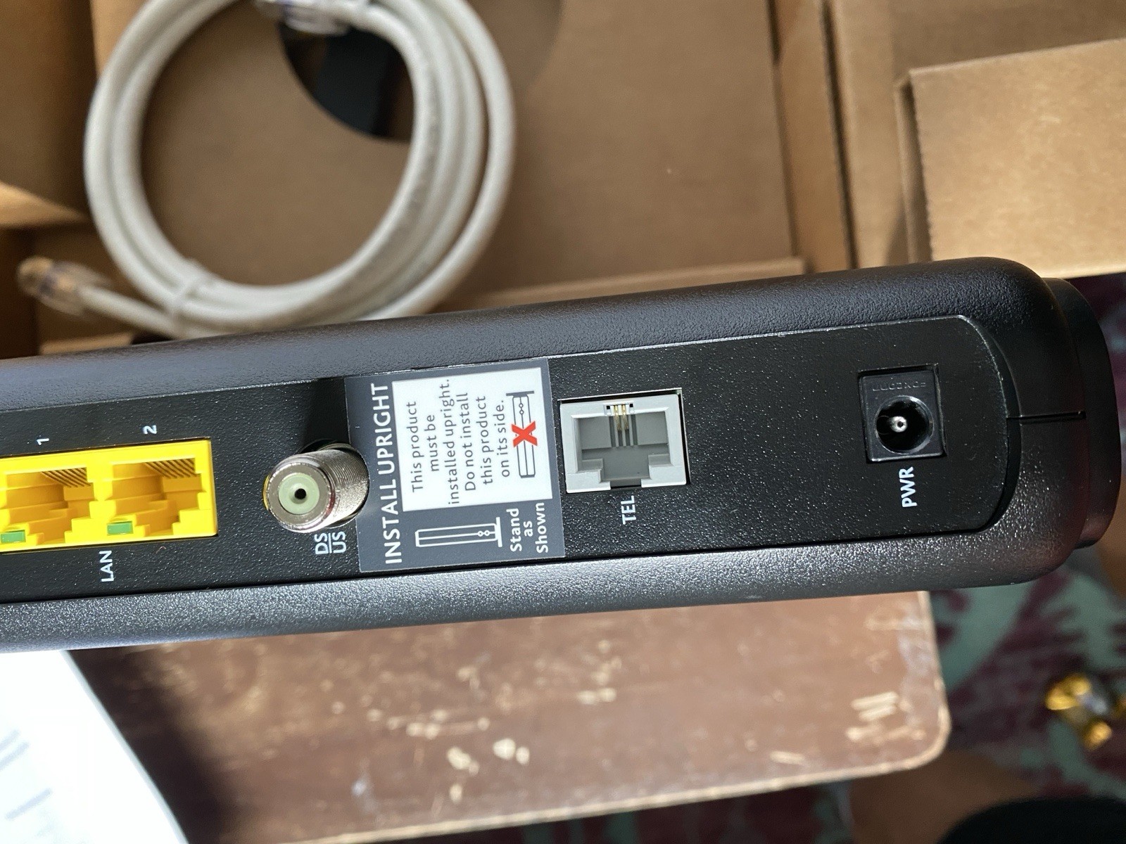 Optimum UBC1326 Gateway 6 DOCSIS 3.1 Modem/Router for Optimum (Never Activated)