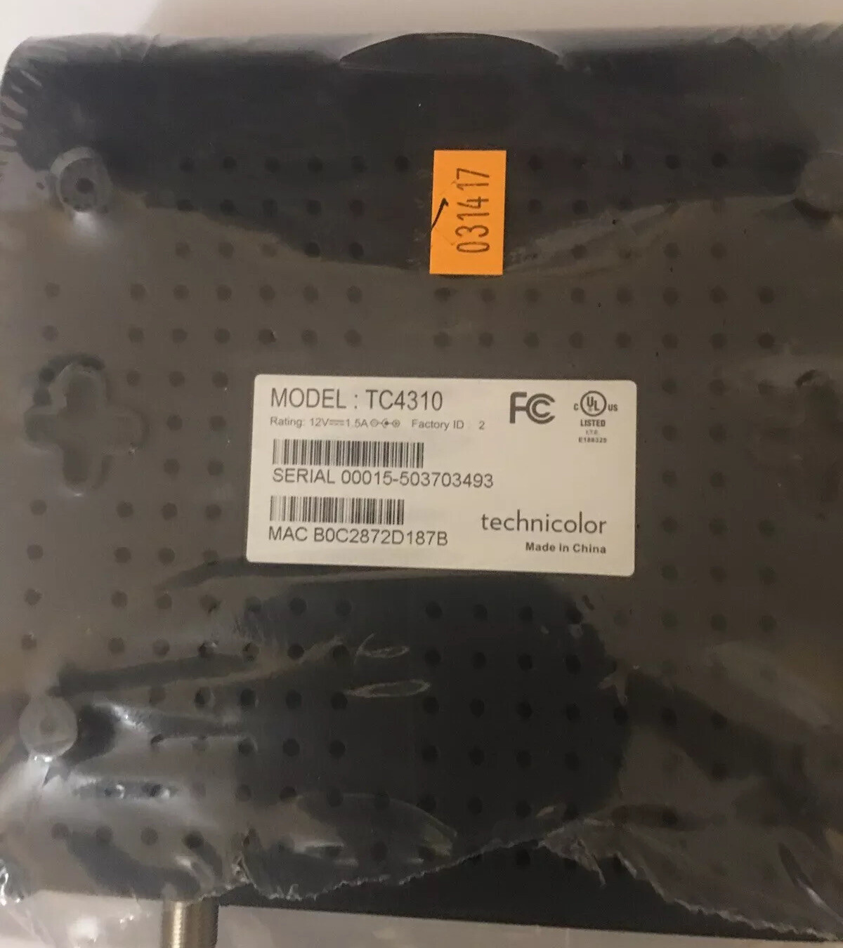 NEW Open TECHNICOLOR TC4310 cable modem No Box No Wires