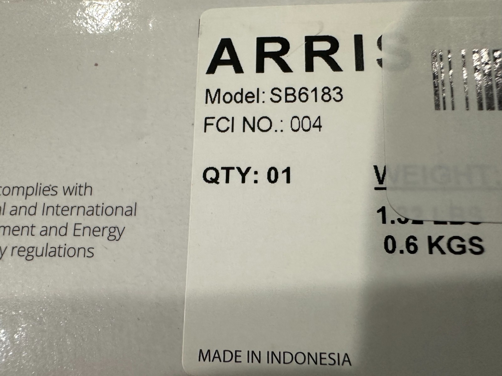 ARRIS SURFBOARD SB6183 16 x 4 DOCSIS 3.0 CABLE MODEM WHITE BRAND NEW BEST PRICE!