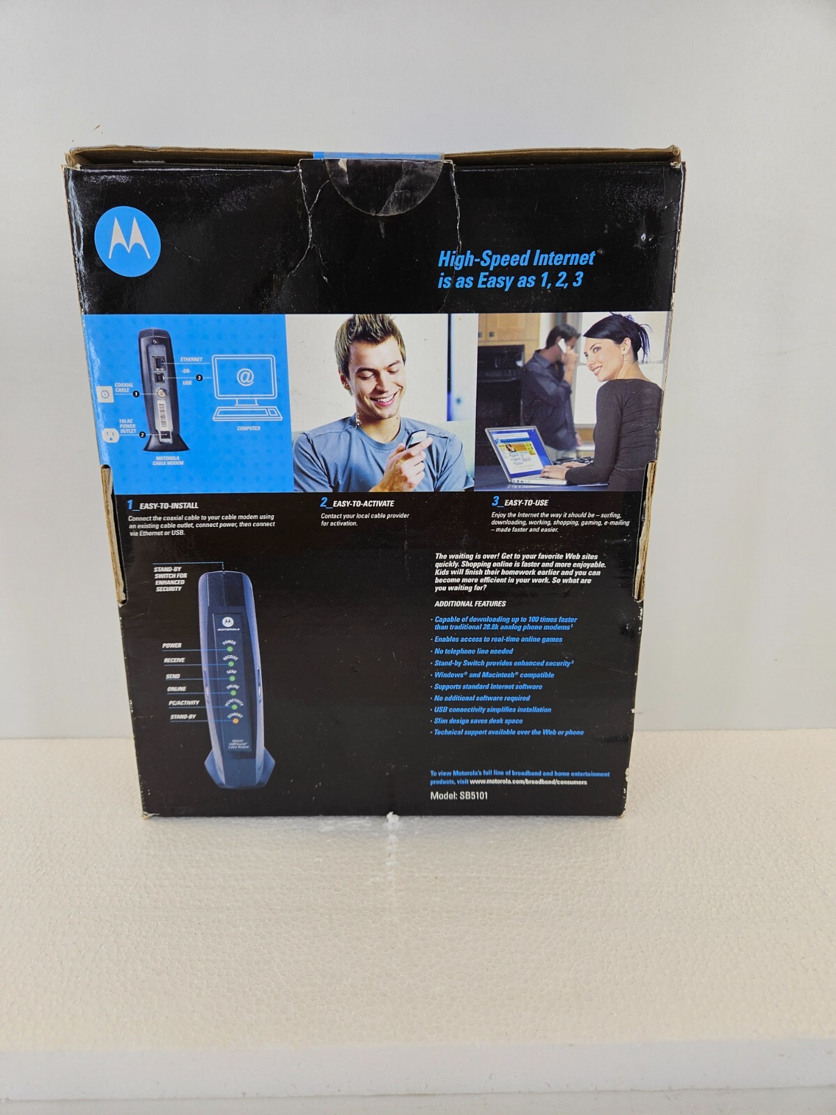 Motorola SB5101 38.91 Mbps Cable Modem NEW
