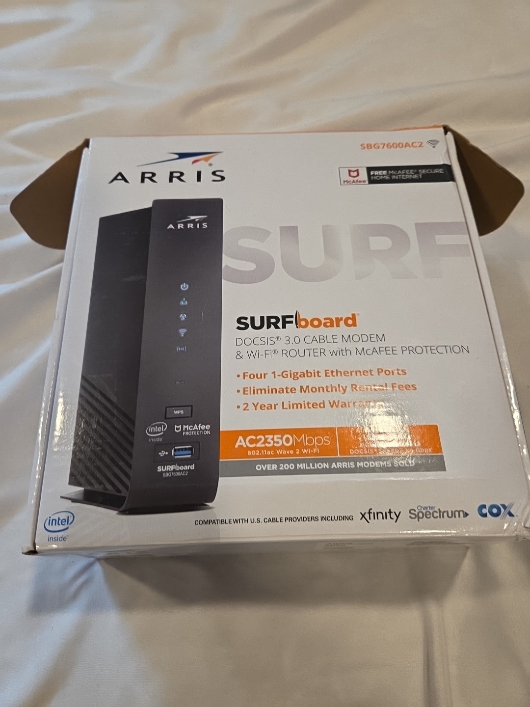 ARRIS AC2350 SURFboard Dual-band DOCSIS 3.0 Cable Modem – Black