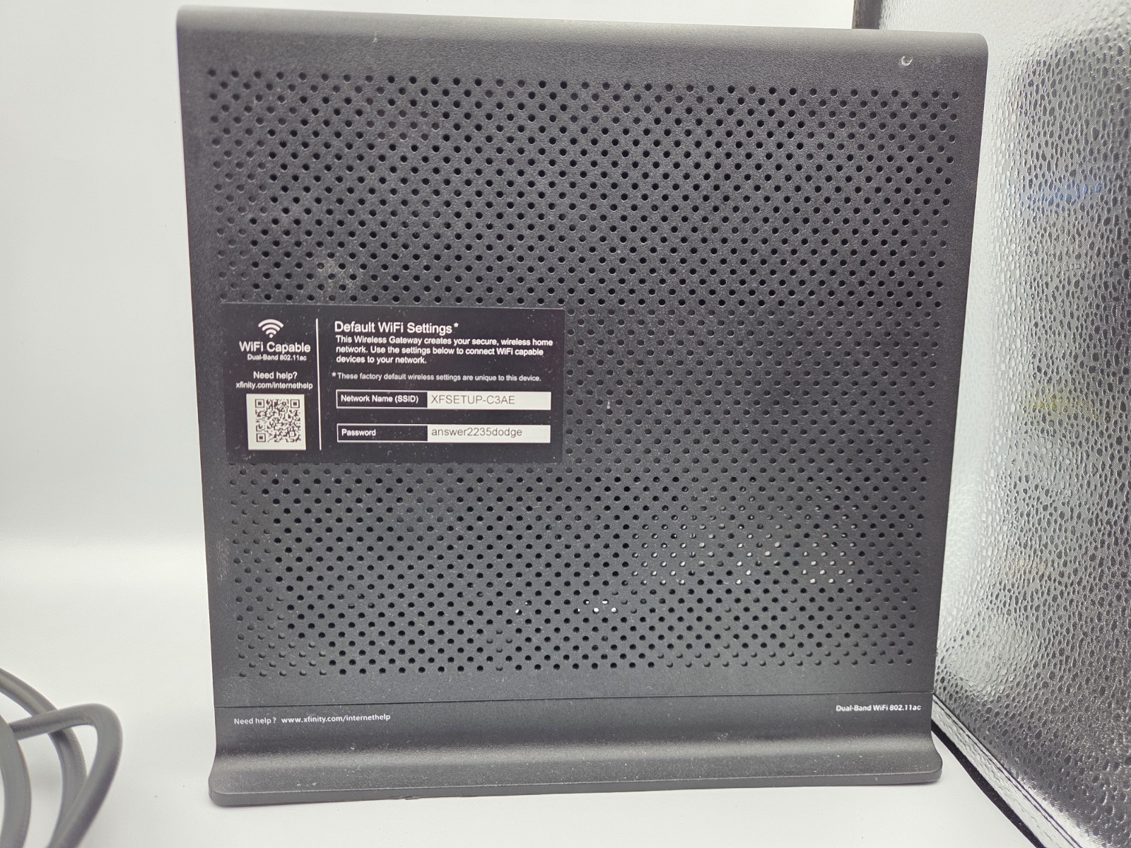 Xfinity DPC3941T DOCSIS 3.0 Dual Band WiFi XB3 Device Type Voice Gateway RouterD