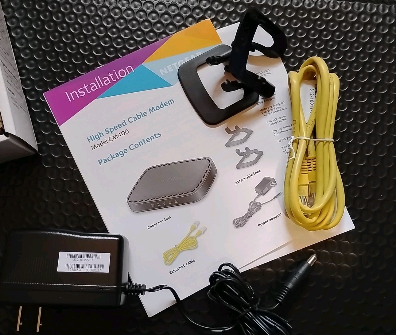 Netgear CM400 High Speed Cable Modem Complete With Instructions
