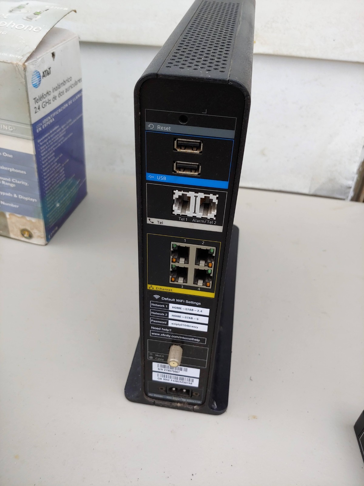 Xfinity Dual-Band WiFi Modem Dpc3941t