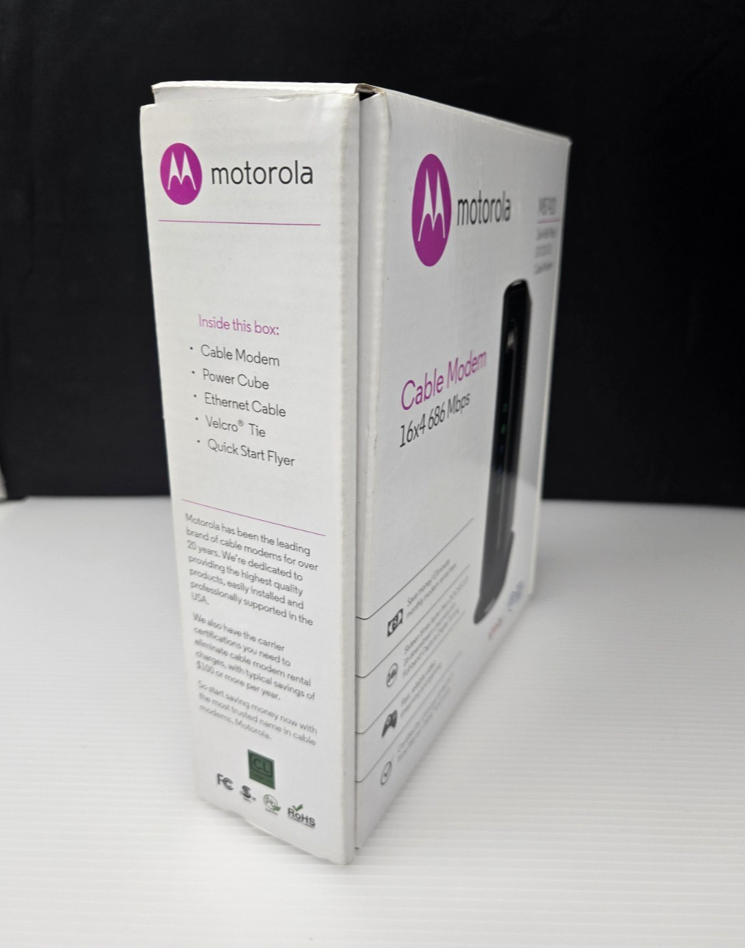 Motorola Cable Modem MB7420 16×4 686 Mbps DOCSIS 3.0 RNW916 Comcast Xfinity
