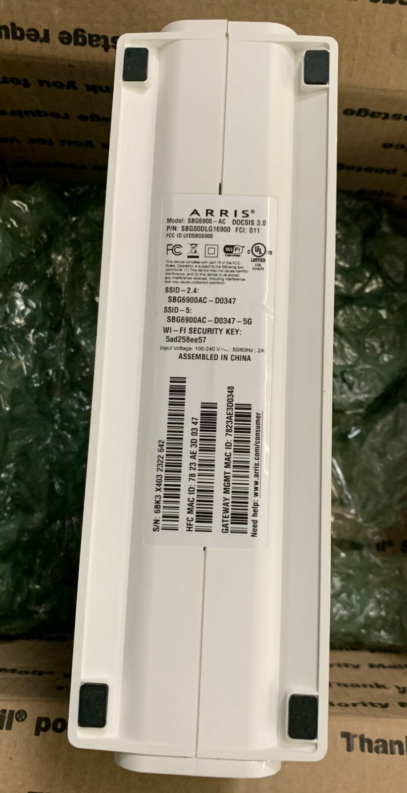 ARRIS SURFboard SBG6900-AC Cable Modem Wireless Router *** AS IS ***