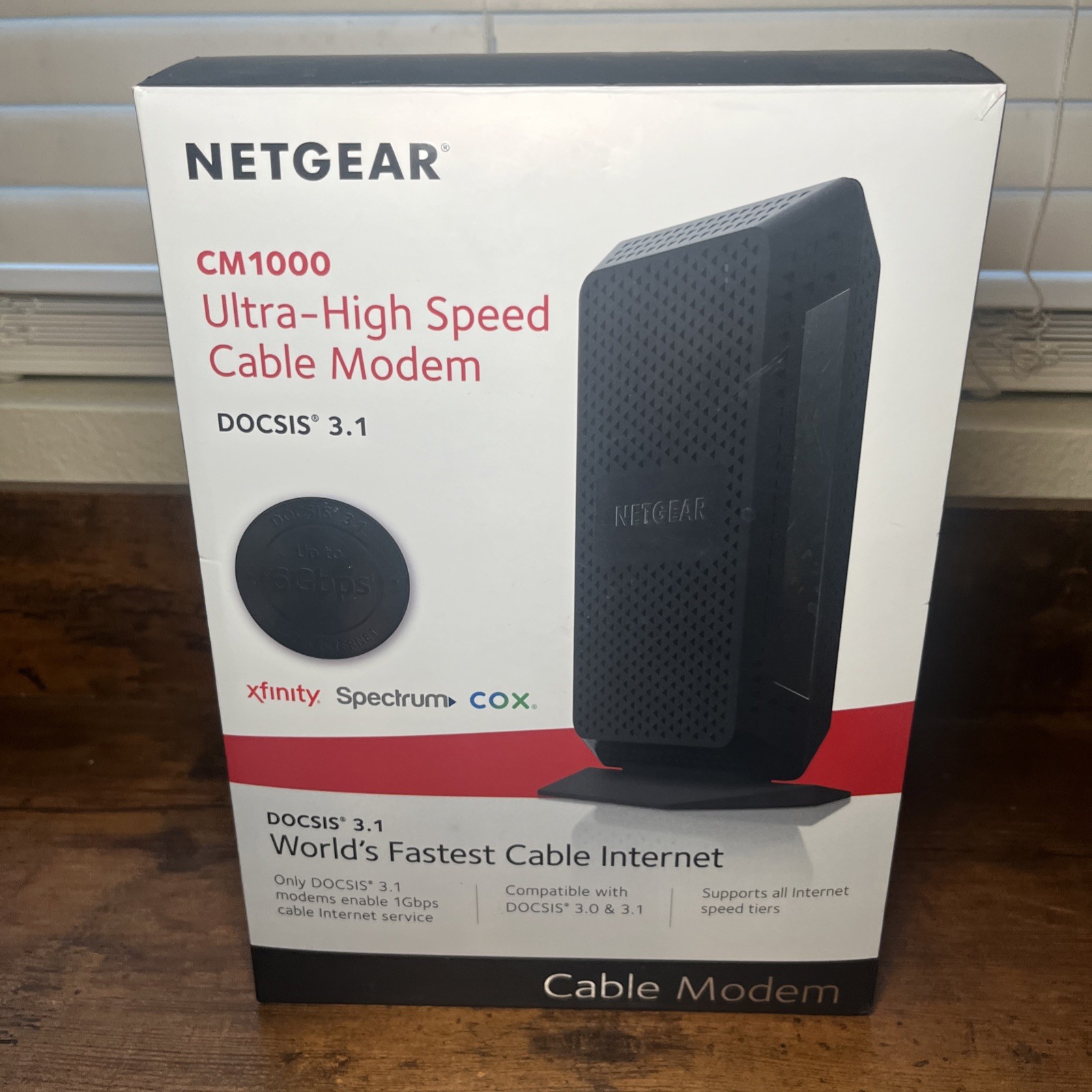 NETGEAR CM1000 DOCSIS 3.1 Up To 1Gbps Cable Modem CM1000-100NAS