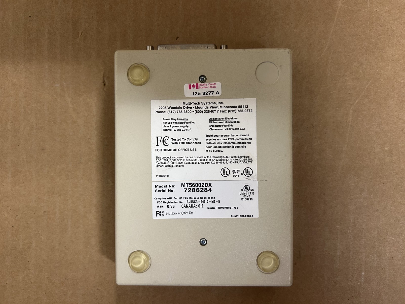 Multi-Tech K56flex MultiModem MT5600ZDX Data/Fax Modem