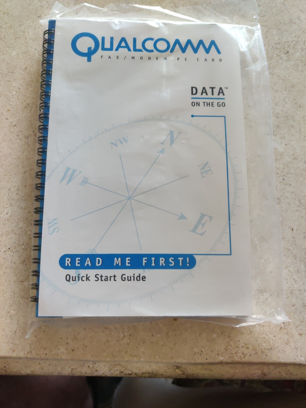 Qualcomm Data On The Go Fax/Modem PC Card 33.6 Kbps Retail Box NEW Open Box