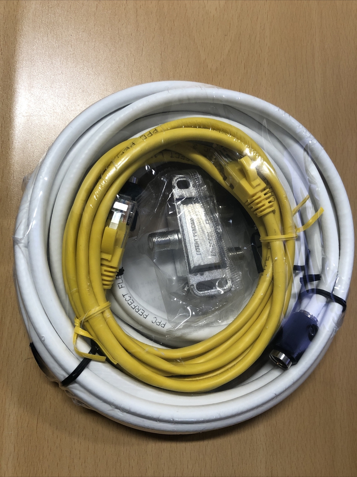 12ft 6ft Coax Jumpers, 7ft Cat 5e Jumper, 2-Way Splitter Pack NEW CH-SIK-DATA-02