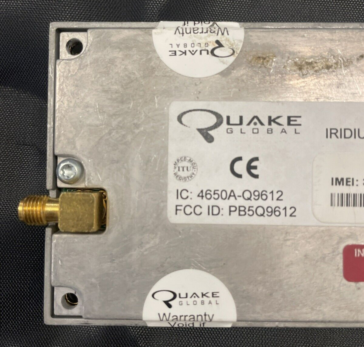 QUAKE GLOBAL Q9612 Iridium Satellite Modem