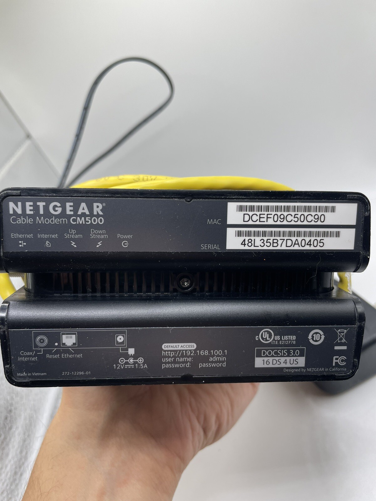 High Speed Cable Modem DOCSIS 3.0 – NETGEAR CM500