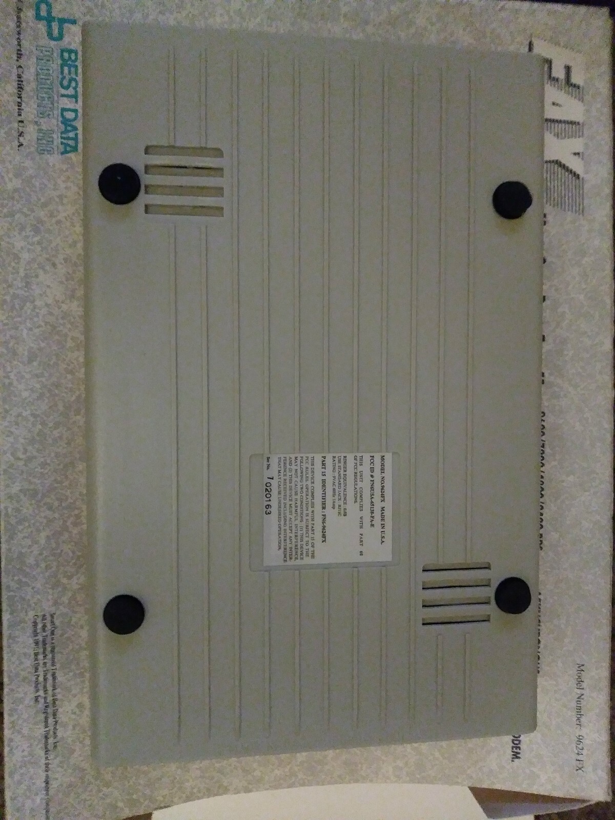 Macintosh IBM Computer Modem New Best Data 9648FX External Smart One For FAX USA