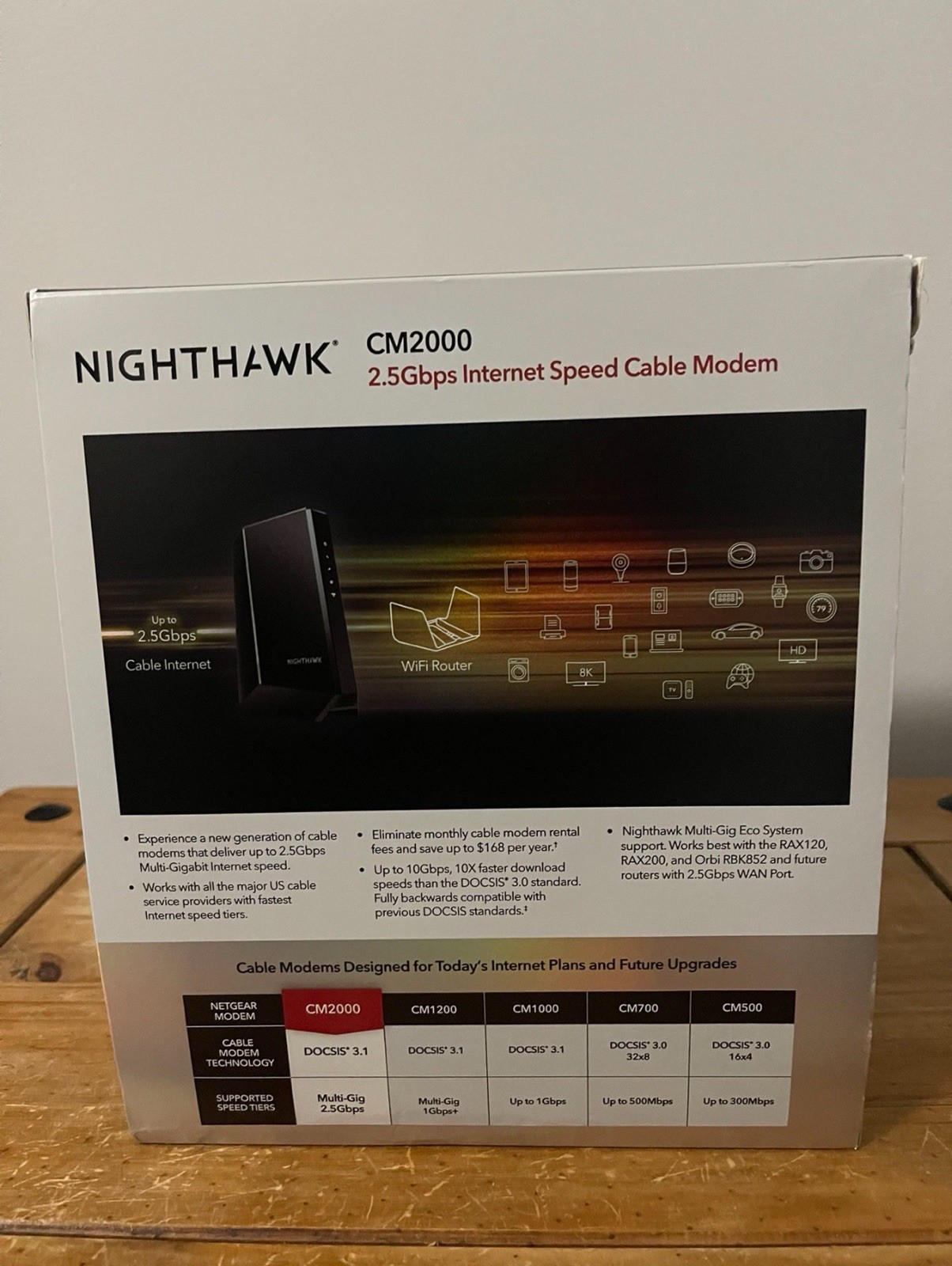 NETGEAR Nighthawk Multi-Gig Cable Modem (CM2000)