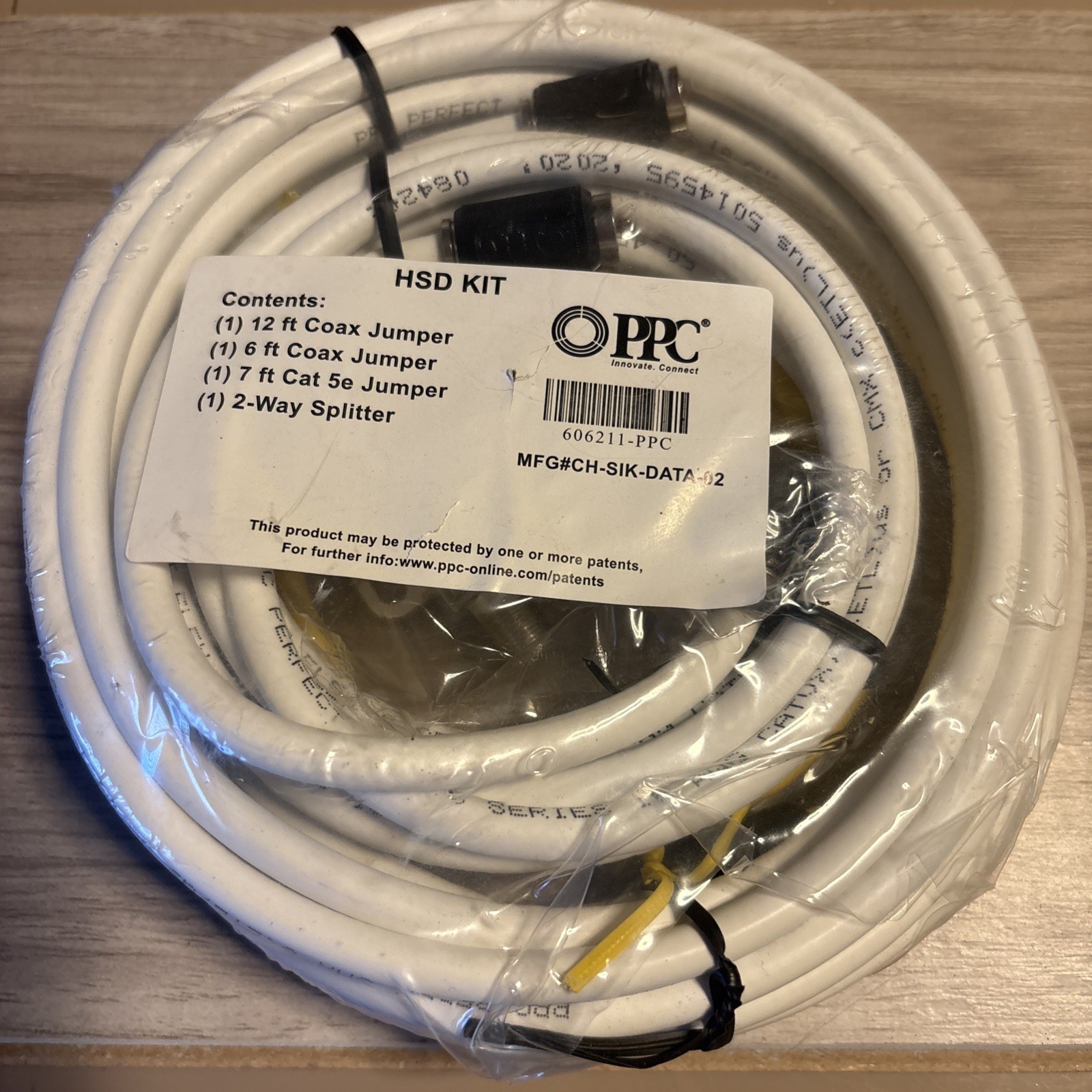 PPC HSD Kit 12ft Coax Jumper 606211-PPC