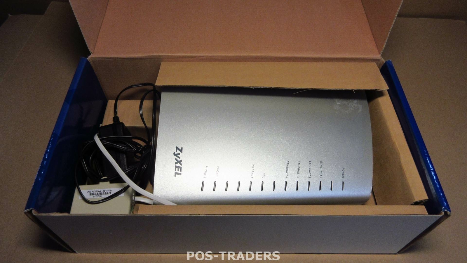 ZyXEL P-2602H-D1A Wireless ADSL2+ VoIP IAD over POTS Modem + PSU – USED ORIG BOX