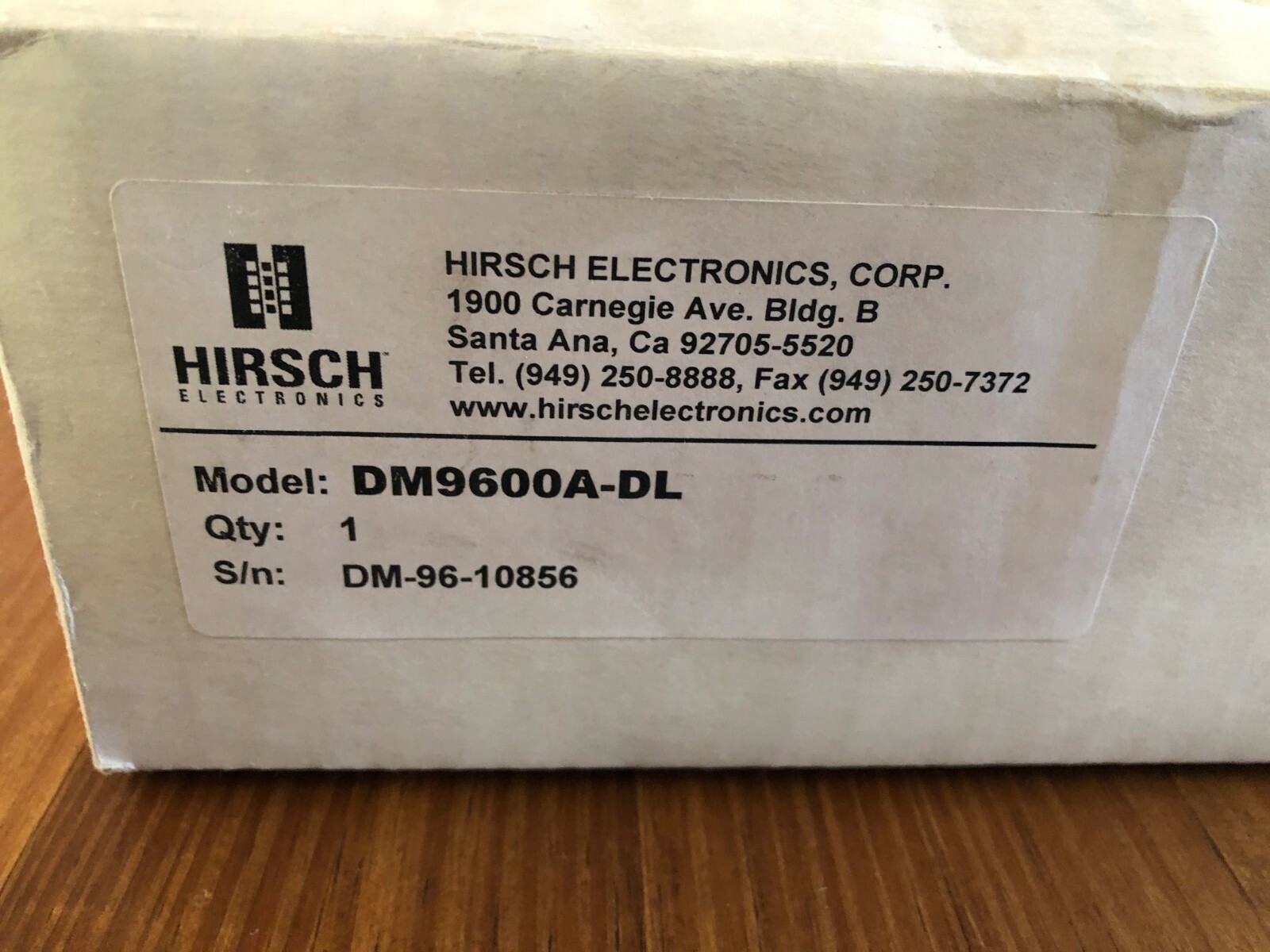 Hirsch Electronics DM9600A-DL Dial Up Modem NEW