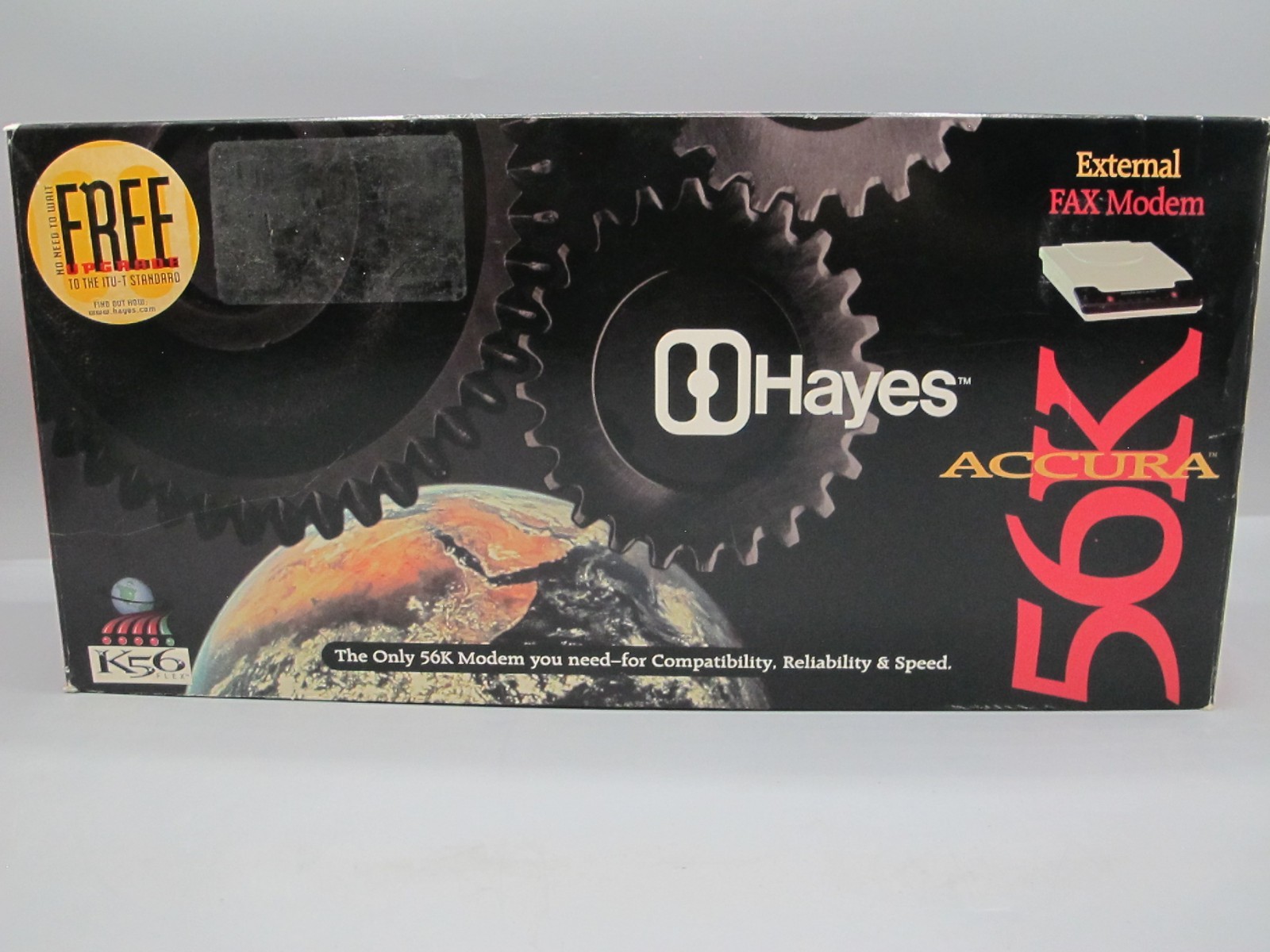 Vintage New Open Box Hayes Accura 56K V.90 External Computer PC Fax 4703US Modem