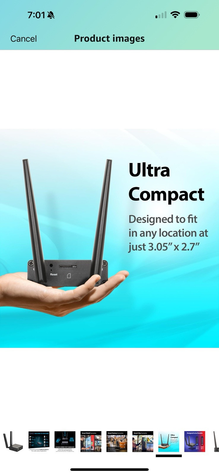 4G LTE (Cat 4) to Gigabit Ethernet Modem/Bridge, Best for M2M Applications, S…