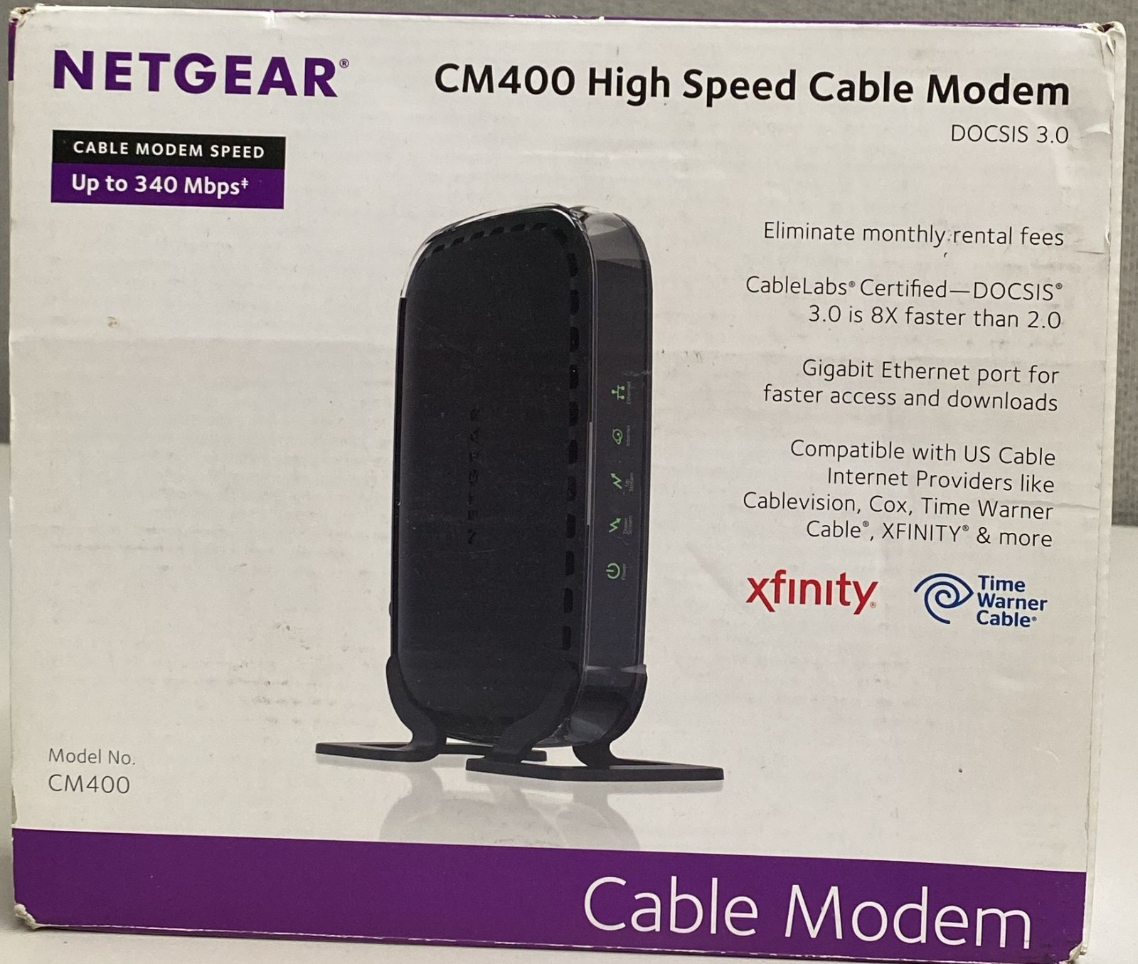 Netgear CM400 High Speed Cable Modem Model