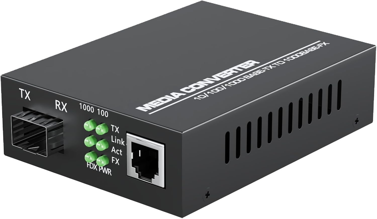 Plug and Play 1.25G Fiber to Ethernet Converter – Long Range with Metal Casing
