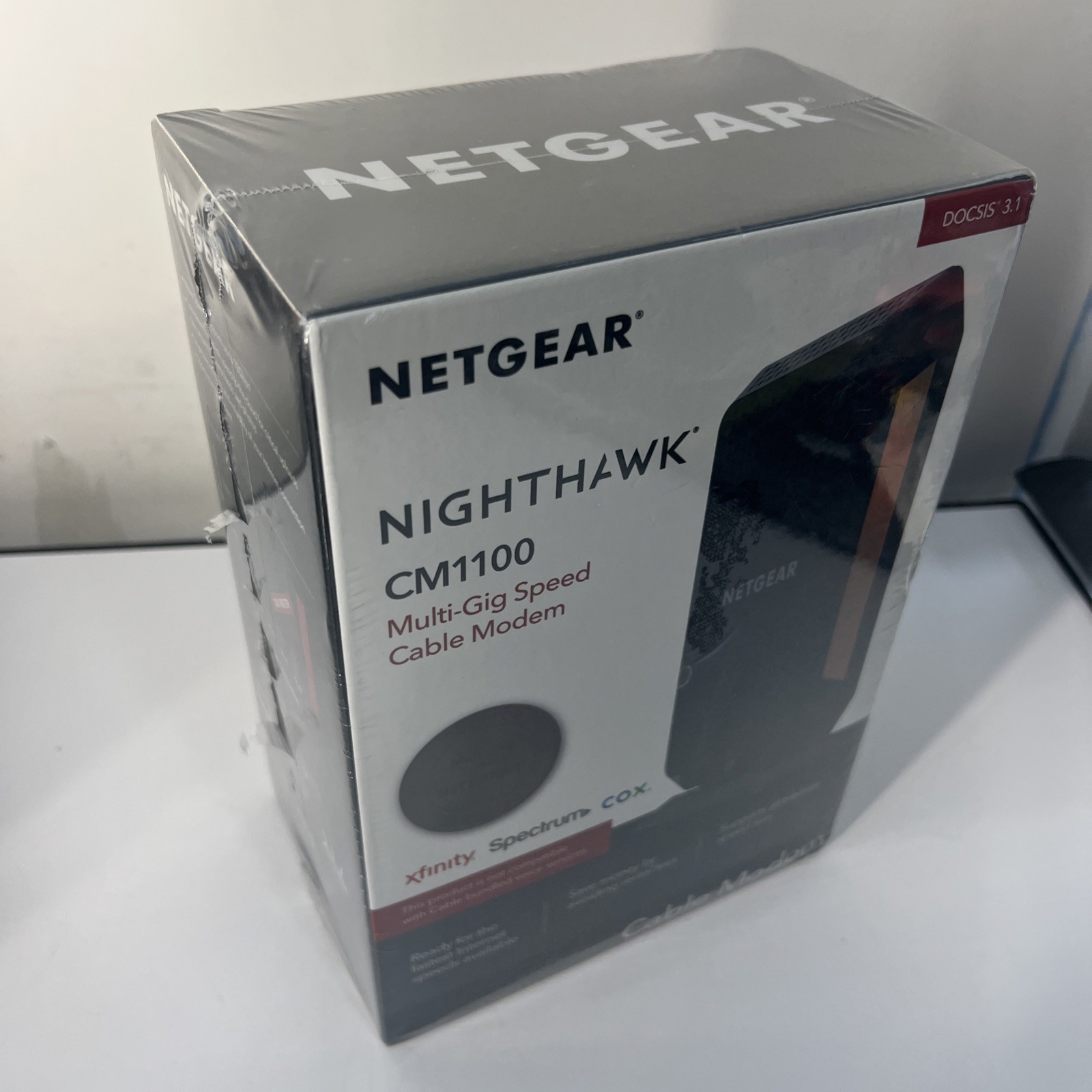 NETGEAR Nighthawk CM1100 Cable Modem DOCSIS 3.1 Xfinity Spectrum Cox – Multi-Gig