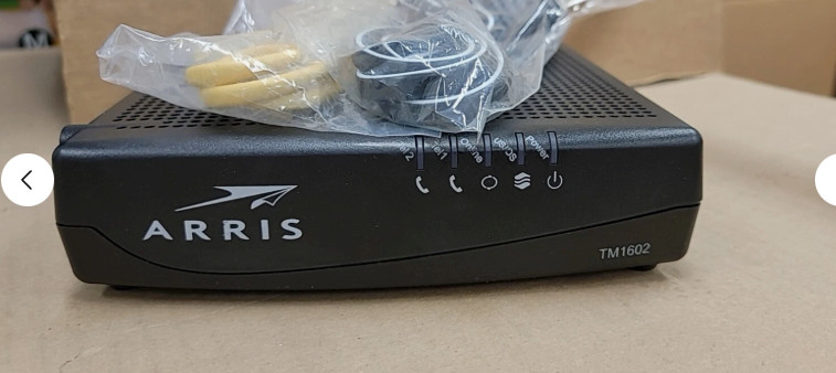 Arris TM1602A Docsis 3.0 Telephony Cable Modem for Charter Optimum Cablevision