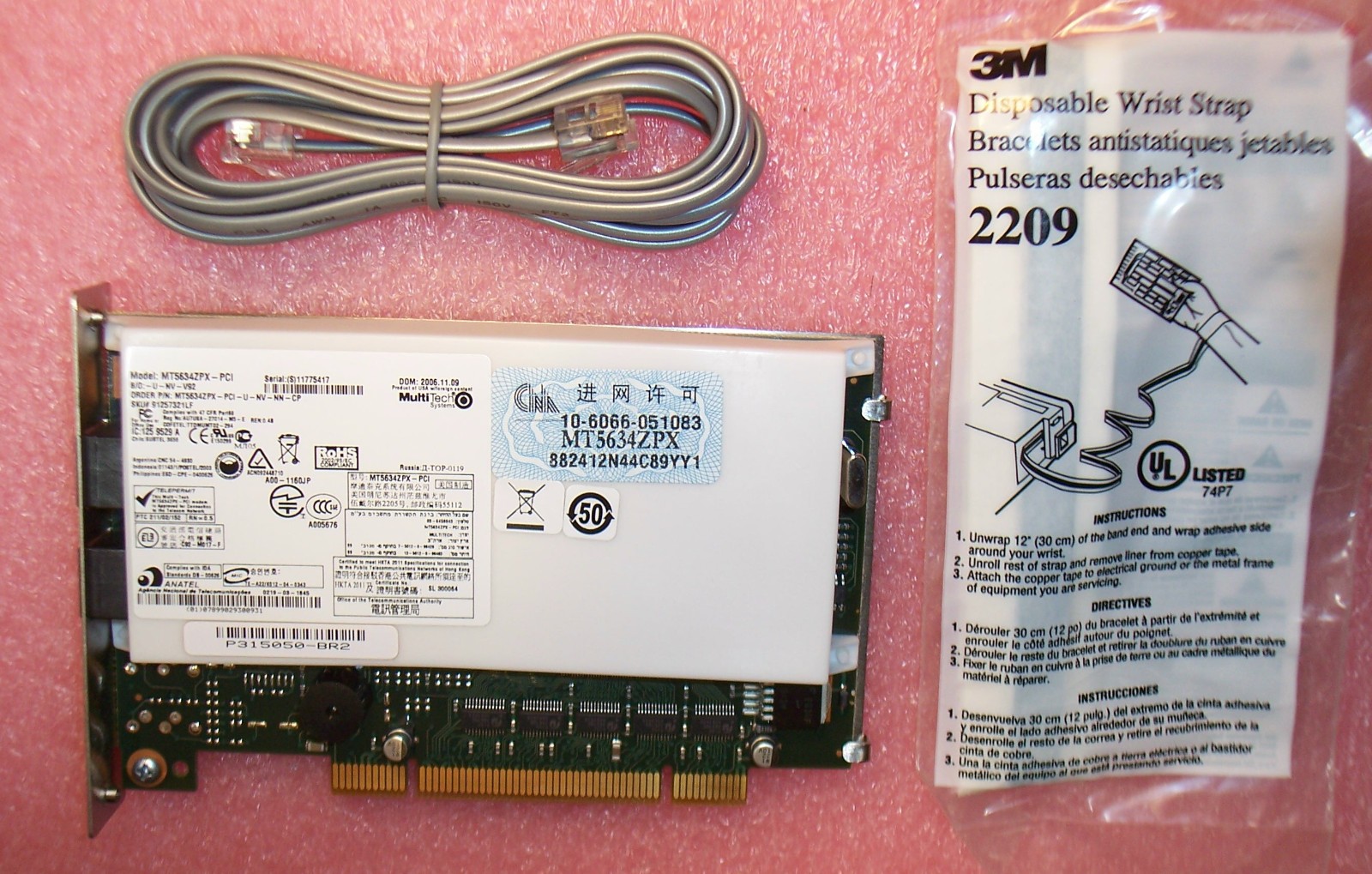 MT5634ZPX-PCI NV-NN-CP NORTEL 1100 V.90 INTERNAL MODEM CARD DM3819003E5 ROHS