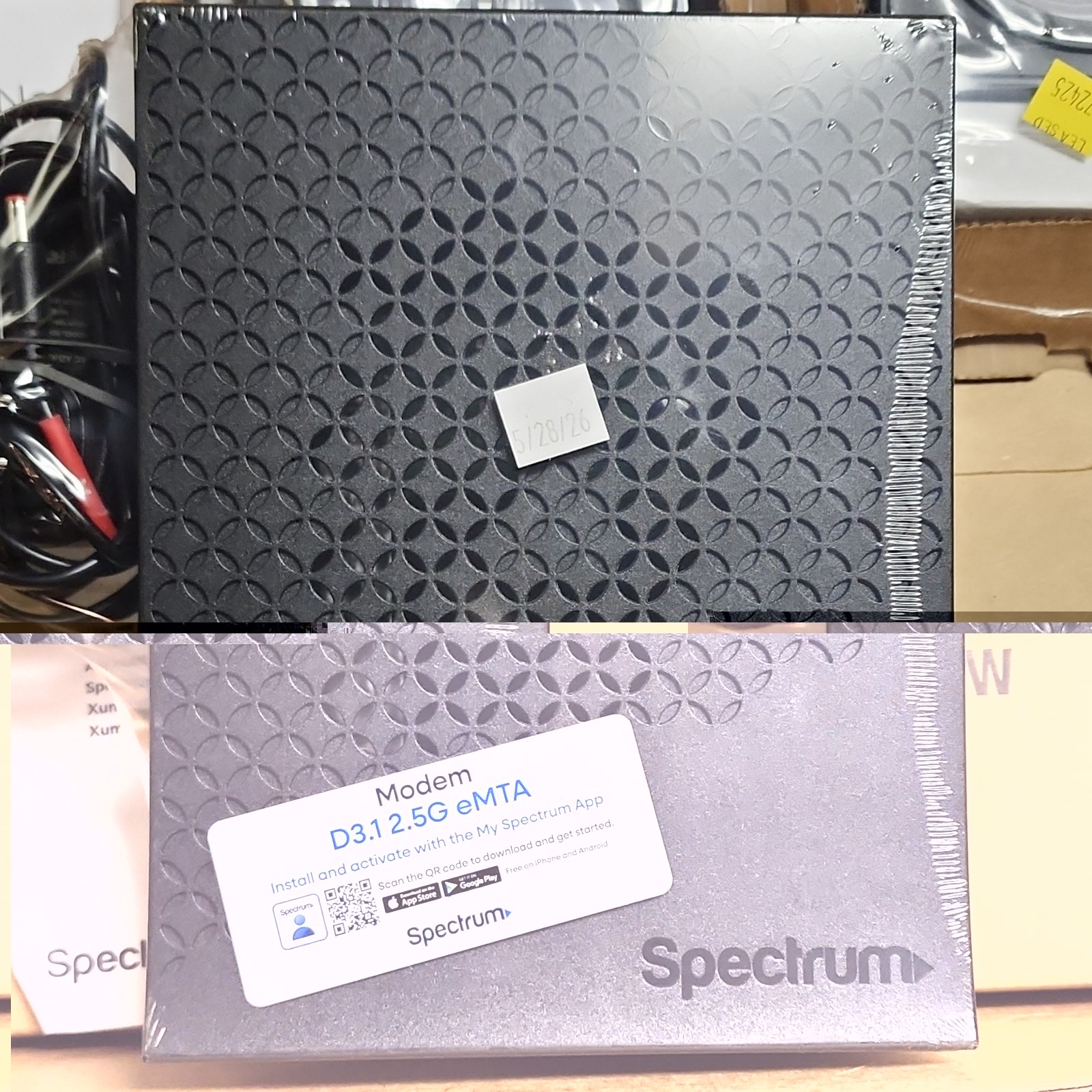 Spectrum DOCSIS 3.1 eMTA Cable Modem 2.5G Max Downstream Data Rate Black