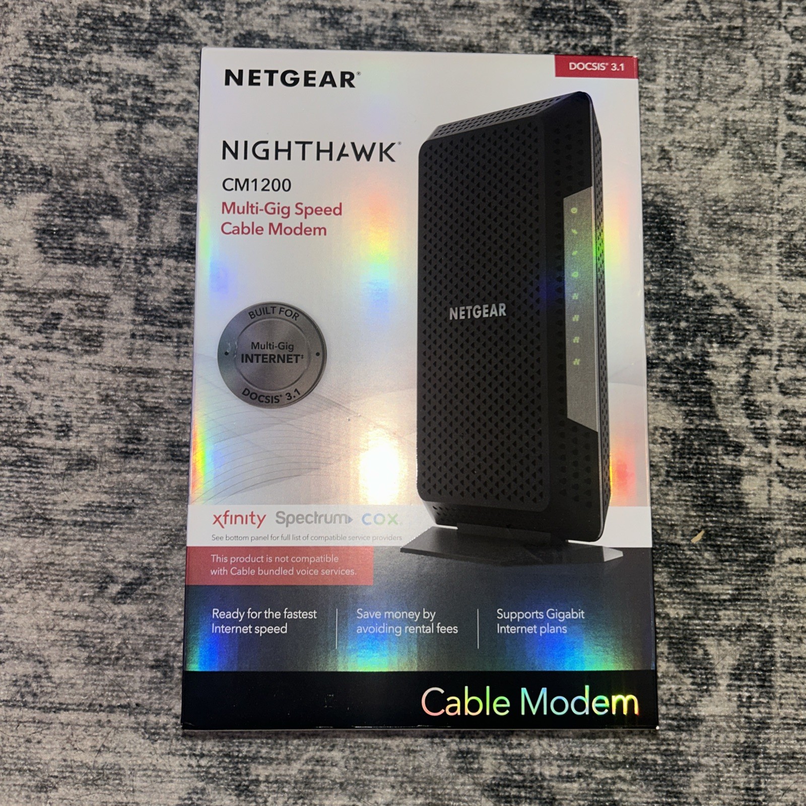 Netgear Nighthawk CM1200 Multi-Gig Speed Cable Modem DOCSIS 3.1 606449140750