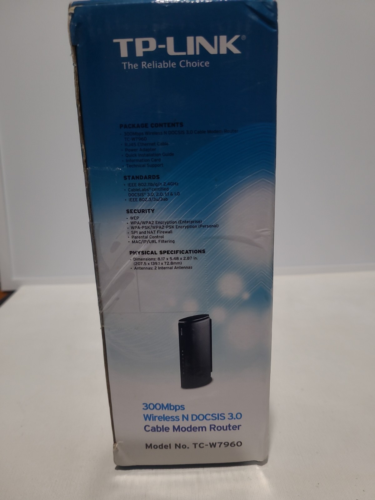 TP-Link TC-W7960 DOCSIS 3.0 Cable Modem Wireless N Router 300Mbps Xfinity