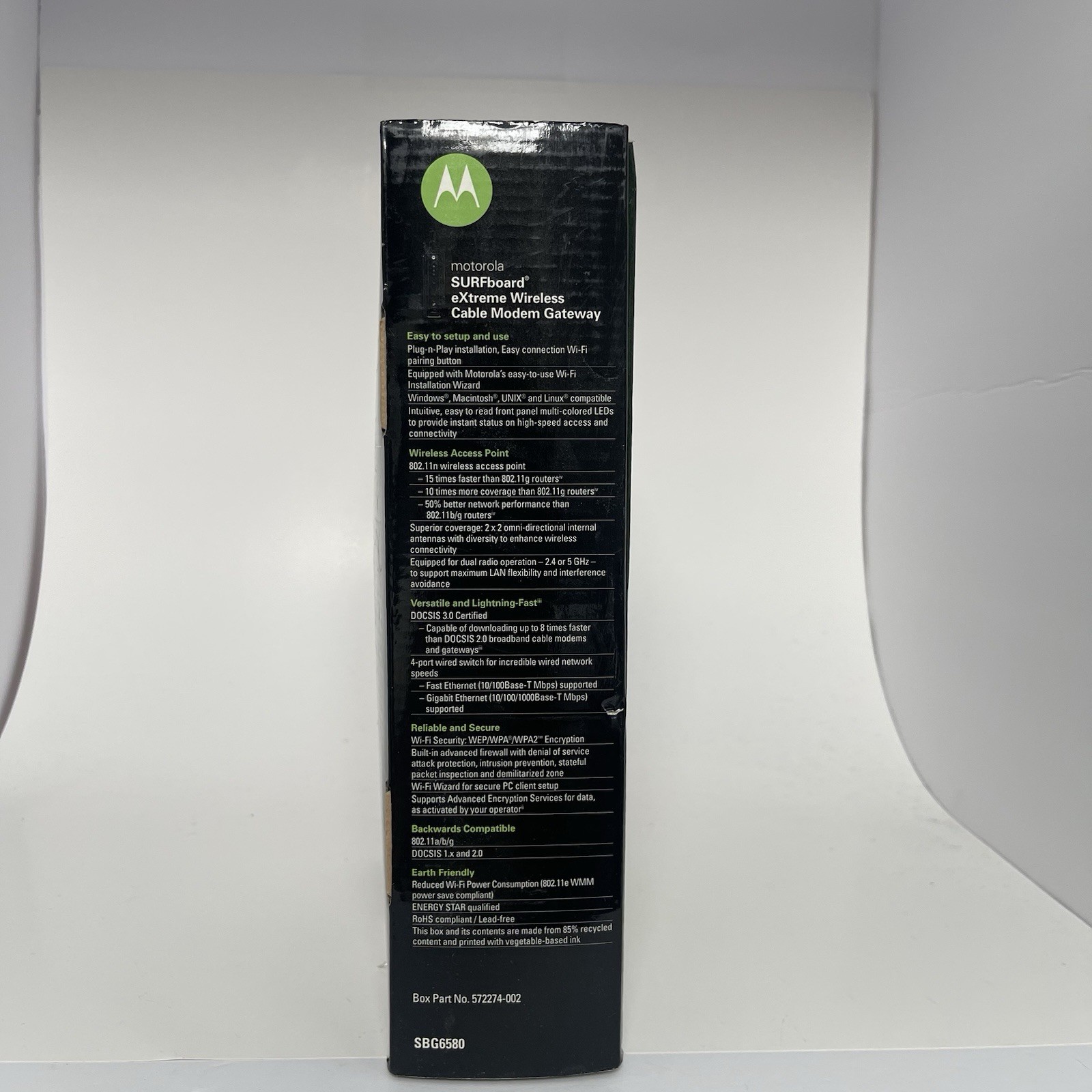 Motorola Surfboard Extreme Wireless Cable Modem Gateway SBG6580