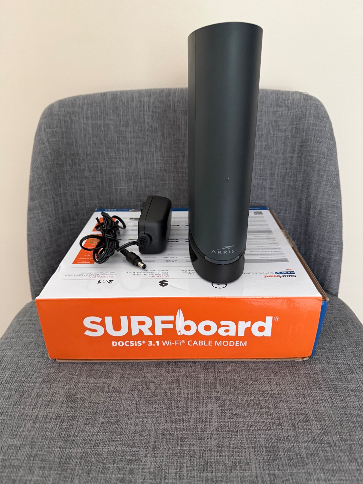 ARRIS Surfboard G36 DOCSIS 3.1 Multi-Gigabit Cable Modem & AX3000 Wi-Fi Router