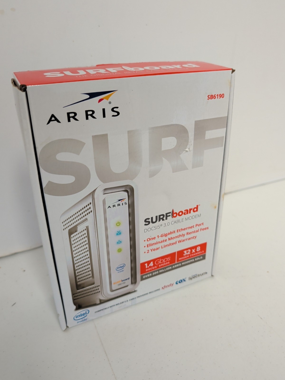ARRIS SURFboard SB6190 DOCSIS 3.0 1.4 Gbps Cable Modem Xfinity Spectrum Cox