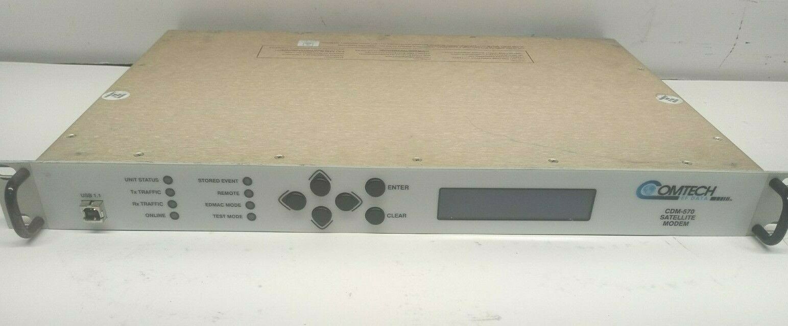 COMTECH CDM-570 SATELLITE MODEM w/ OPTIONS 04 10
